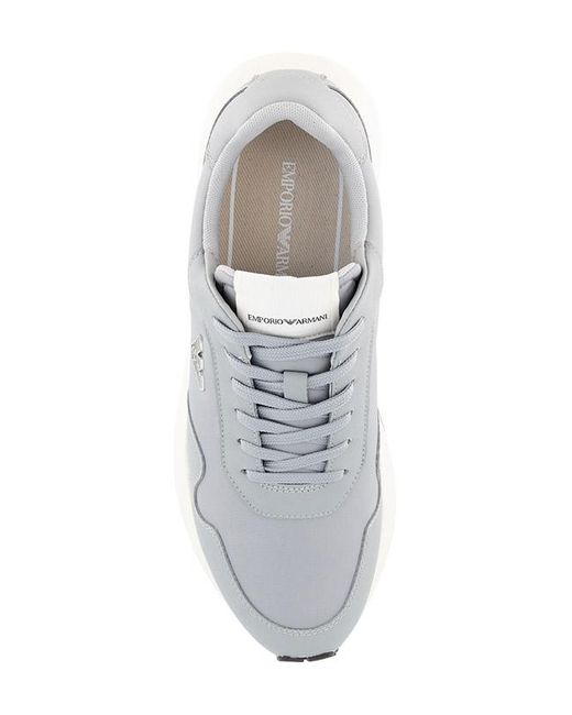 Emporio Armani Herren Sneaker Synthetik in White für Herren