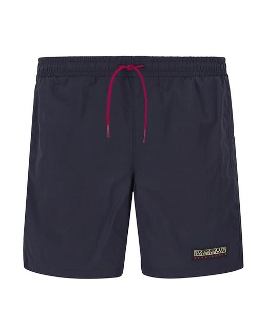 Napapijri Herren Badeshorts Unifarben in Blue für Herren