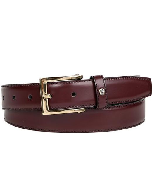 Aigner Herren Gürtel Glattleder in Black für Herren