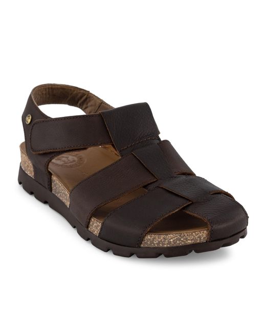 Panama Jack Herren Sandalen Glattleder in Black für Herren