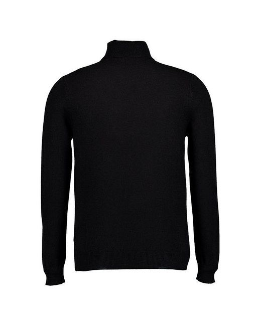 FTC Cashmere Herren Pullover Unifarben in Black für Herren