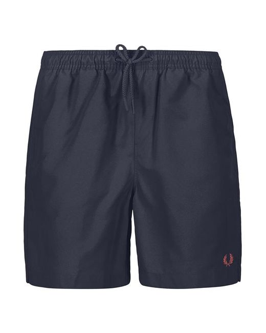 Fred Perry Herren Badeshorts Unifarben in Blue für Herren