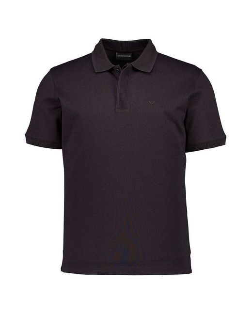 Emporio Armani Herren Polo-Shirt in Black für Herren