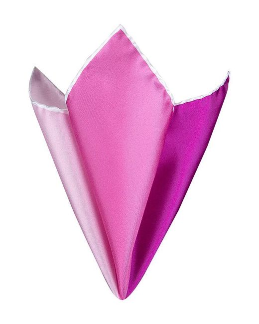 Ascot Herren Einstecktuch Seide in Pink für Herren