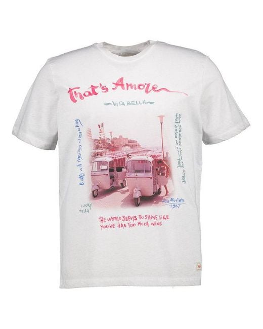 Bob Herren T-Shirt,Grau in White für Herren