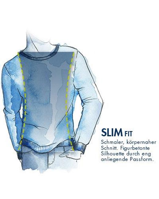 Marc O' Polo Herren Pullover Baumwolle Unifarben in Blue für Herren