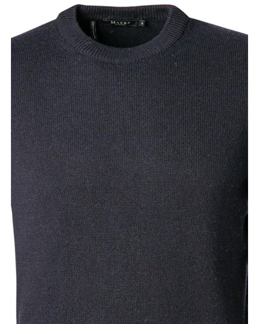 Maerz Herren Pullover Unifarben in Blue für Herren