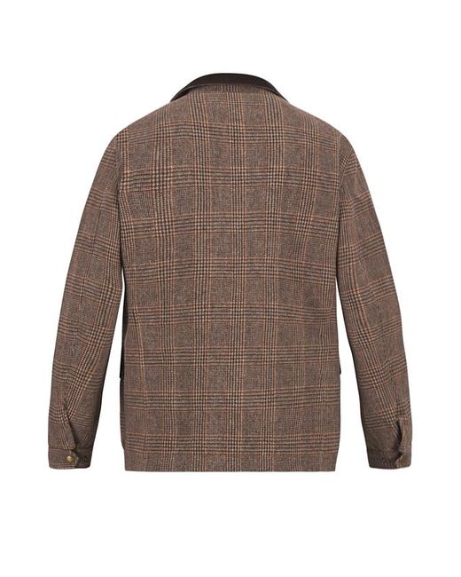 Hackett Herren Jacke Wolle Kariert in Brown für Herren