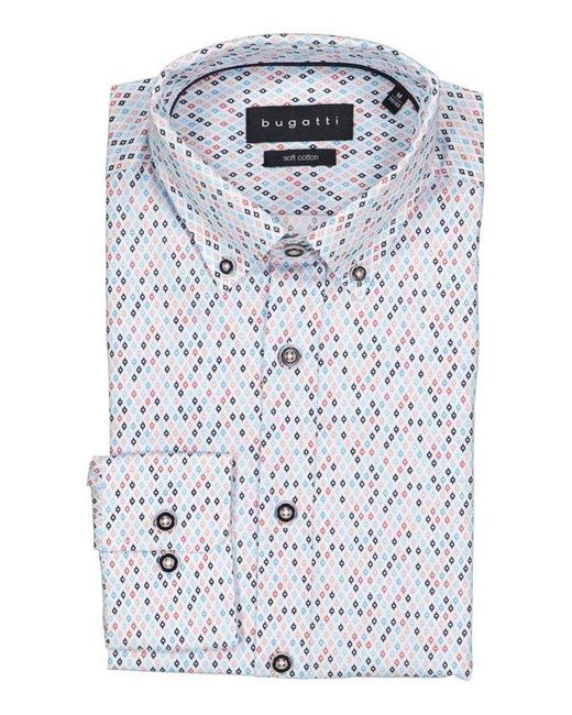 Bugatti Herren Hemden Blau in Gray für Herren