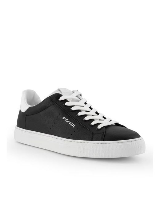 Aigner Herren Sneaker Glattleder in Black für Herren