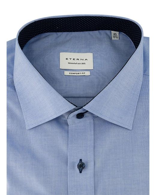 Eterna Herren Hemd Comfort Fit in Blue für Herren