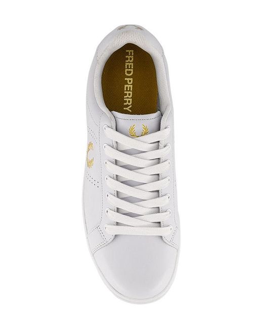 Fred Perry Herren Sneaker Glattleder in White für Herren