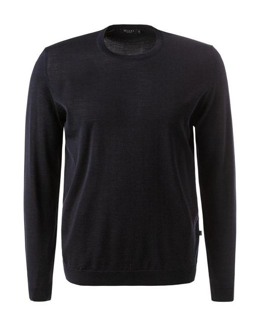 Maerz Herren Pullover Unifarben in Black für Herren