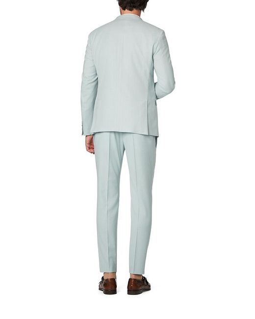 Strellson Herren Anzug Meliert Slim Fit in Blue für Herren