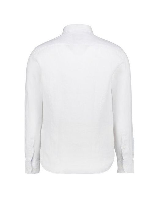 Hackett Herren Hemd Leinen in White für Herren