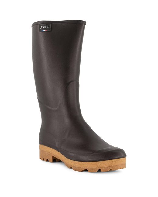 Aigle Herren Gummistiefel Gummi in Brown für Herren