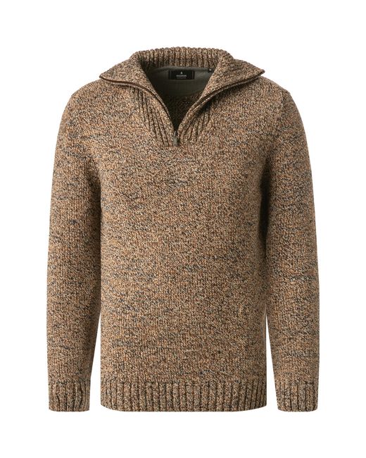 RAGMAN Herren Troyer Baumwolle Meliert in Brown für Herren