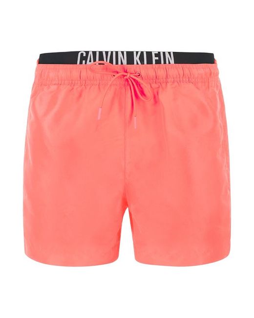 Calvin Klein Herren Badeshorts Mikrofaser Unifarben in Pink für Herren