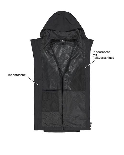 Schoeffel Herren Parka Unifarben in Black für Herren