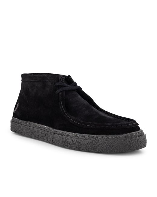 Fred Perry Herren Schürschuhe Veloursleder in Black für Herren