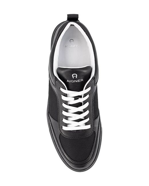 Aigner Herren Sneaker Glattleder in Black für Herren