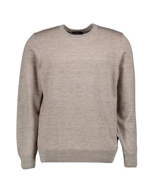 Maerz Herren Pullover Unifarben in Natural für Herren