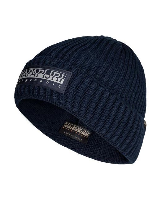 Napapijri Herren Mütze Mikrofaser in Blue für Herren