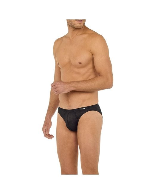 Hom Herren Slip Mikrofaser/Funktion Unifarben in Orange für Herren