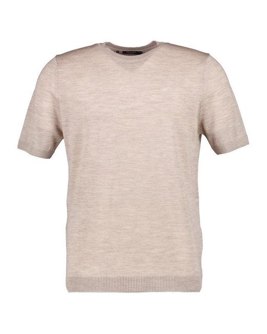 Maerz Herren Kurzarmpullover, Unifarben in Pink für Herren