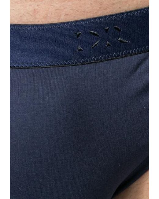 Derek Rose Herren Trunk Cotton Unifarben in Blue für Herren