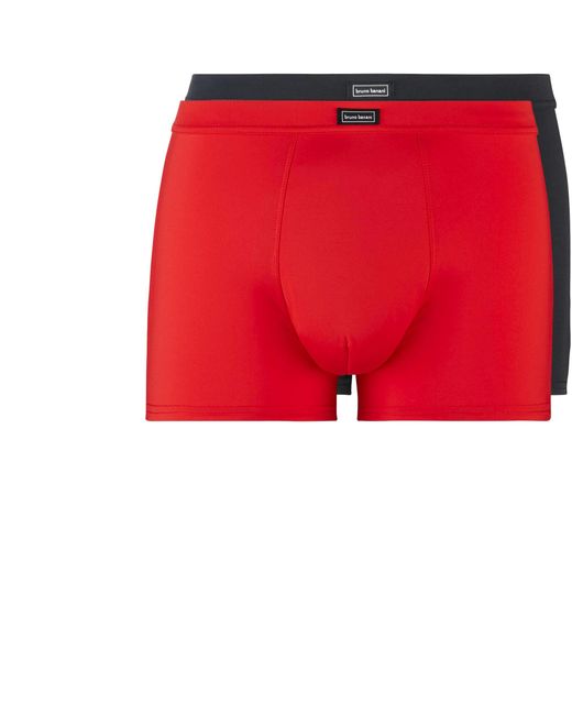 Bruno Banani Herren Trunks Mikrofaser Unifarben in Red für Herren