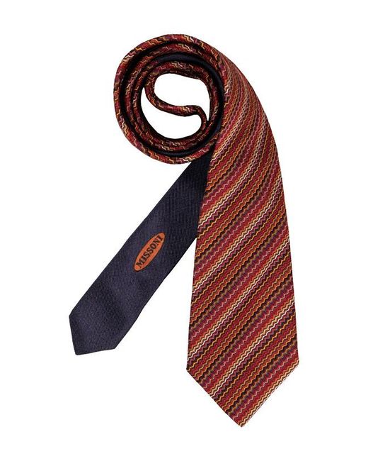 Missoni Herren Krawatte,Rot Gemustert in Multicolor für Herren