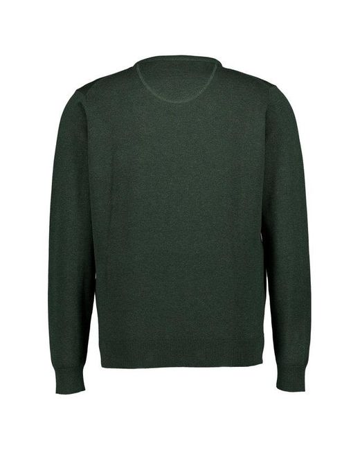 Fynch-Hatton Herren Pullover Unifarben in Green für Herren