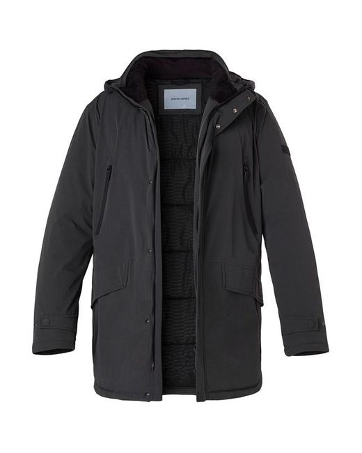 Pierre Cardin Herren Jacke Unifarben in Black für Herren
