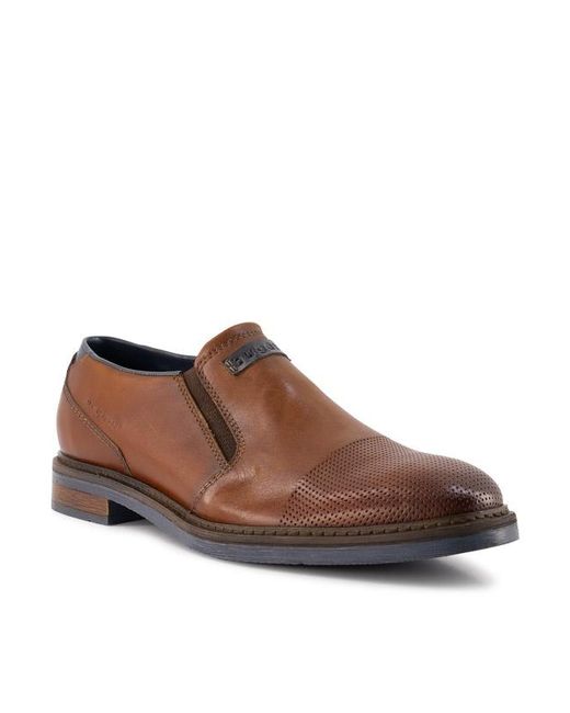Bugatti Herren Slipper Glattleder in Brown für Herren