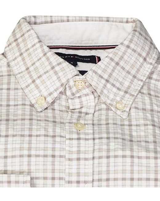 Tommy Hilfiger Herren Hemd Kariert Slim Fit in White für Herren