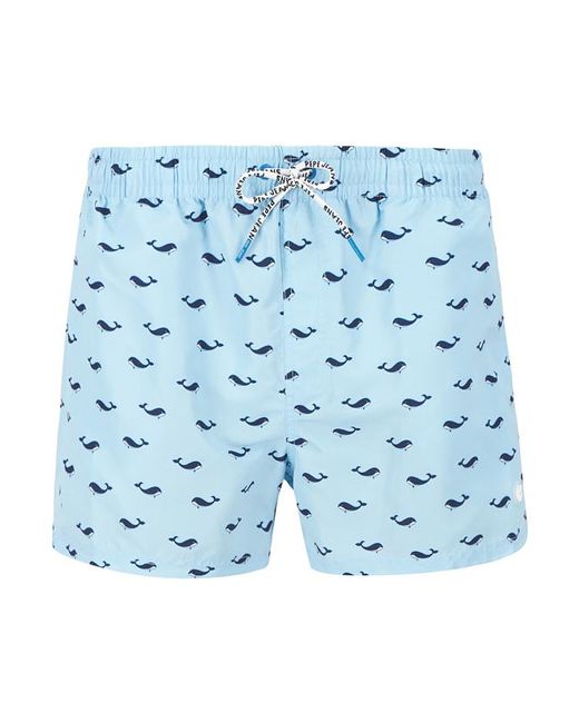 Pepe Jeans Herren Badeshorts Gemustert in Blue für Herren