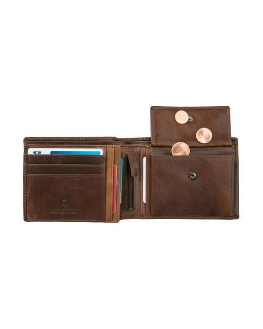 Camel Active Herren Geldbörse Leder in Brown für Herren