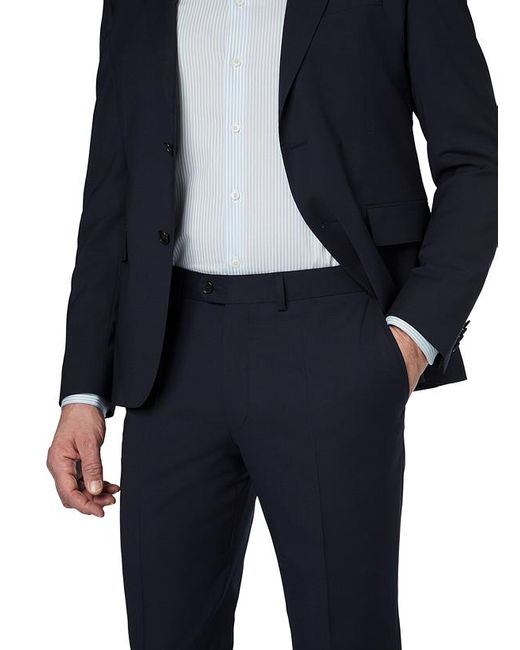 EDUARD DRESSLER Herren Anzug Meliert Slim Fit in Blue für Herren