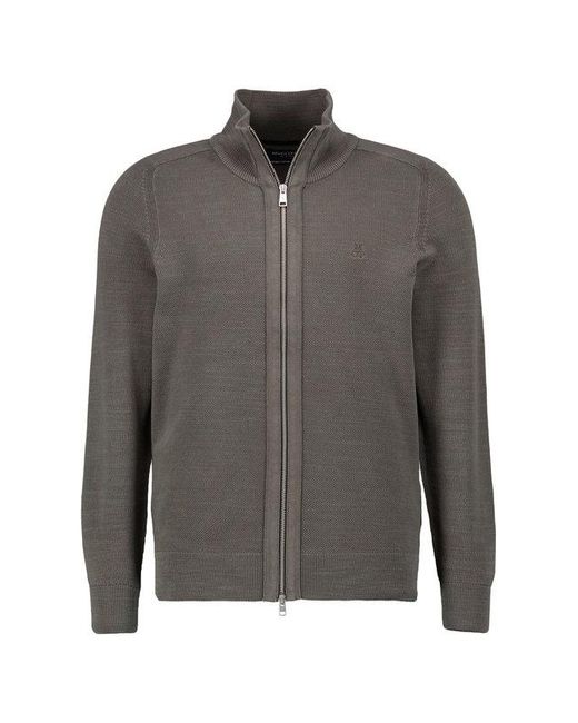 Marc O' Polo Herren Cardigan Unifarben in Gray für Herren