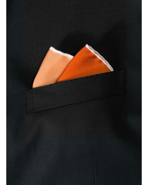 Ascot Herren Einstecktuch Seide in Orange für Herren
