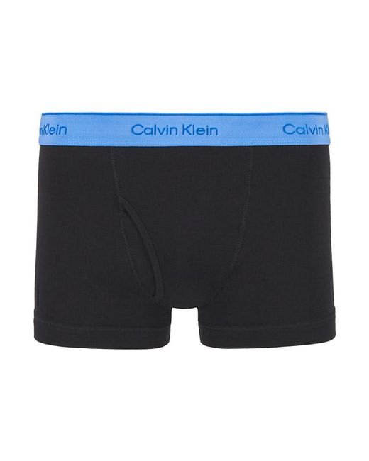 Calvin Klein Herren Trunks Reine Baumwolle Unifarben in Gray für Herren