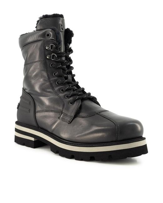 Bogner Herren Schnürboots Glattleder in Black für Herren