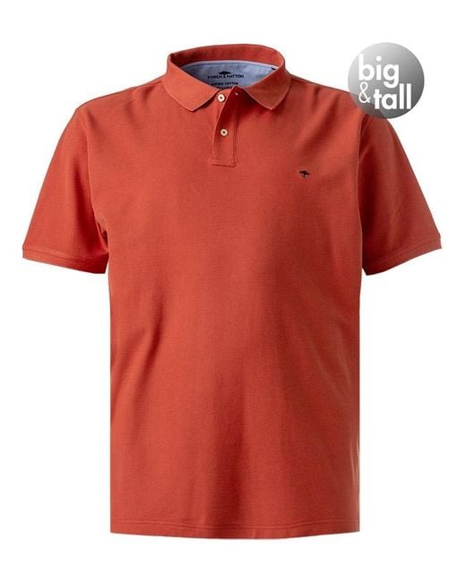 Fynch-Hatton Polo-Shirt in Red für Herren