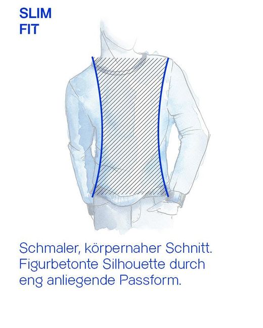 Hackett Herren Rollkragenpullover Unifarben in Blue für Herren