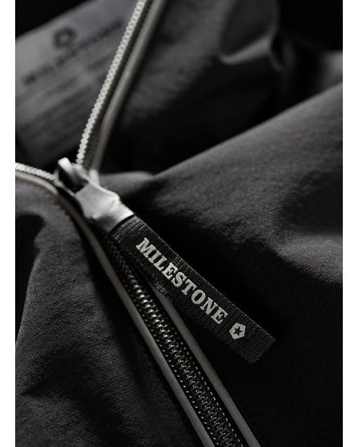 Milestone Herren Jacke Unifarben in Black für Herren