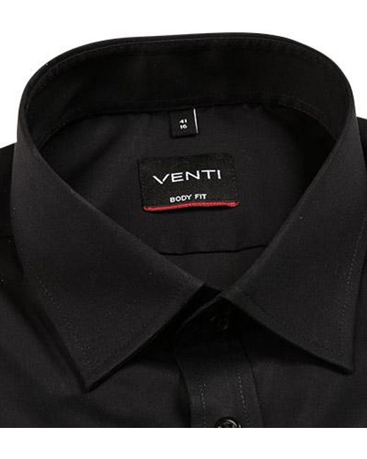 Venti Herren Hemd El in Black für Herren
