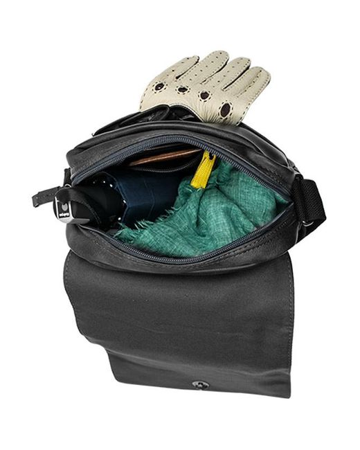 Camel Active Herren Umhängetasche Kunstleder in Black für Herren