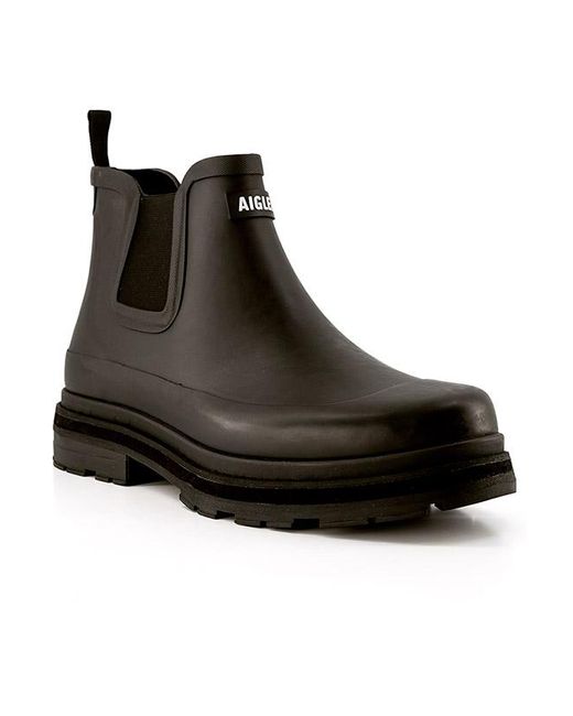 Aigle Herren Regenstiefeletten Gummi in Black für Herren