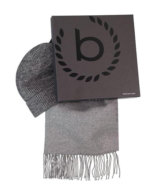 Bugatti Herren Schal-Mütze-Set in Gray für Herren